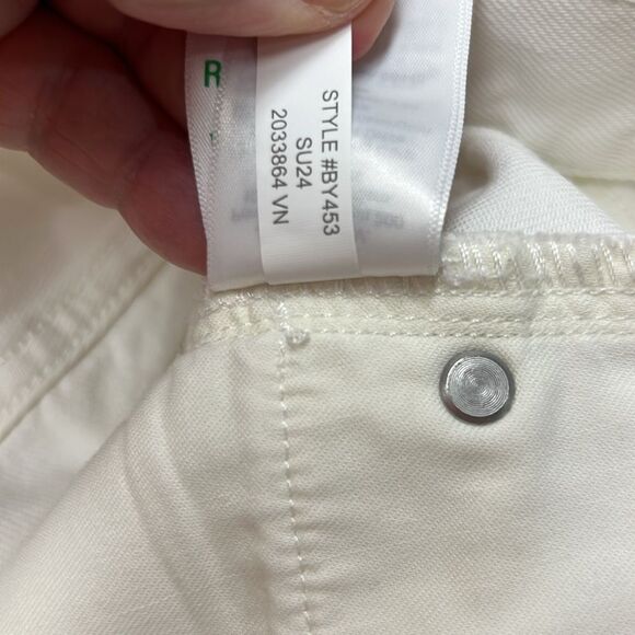 J. Crew BY453 White raw hem denim Pencil skirt New size 30 - Picture 8 of 9